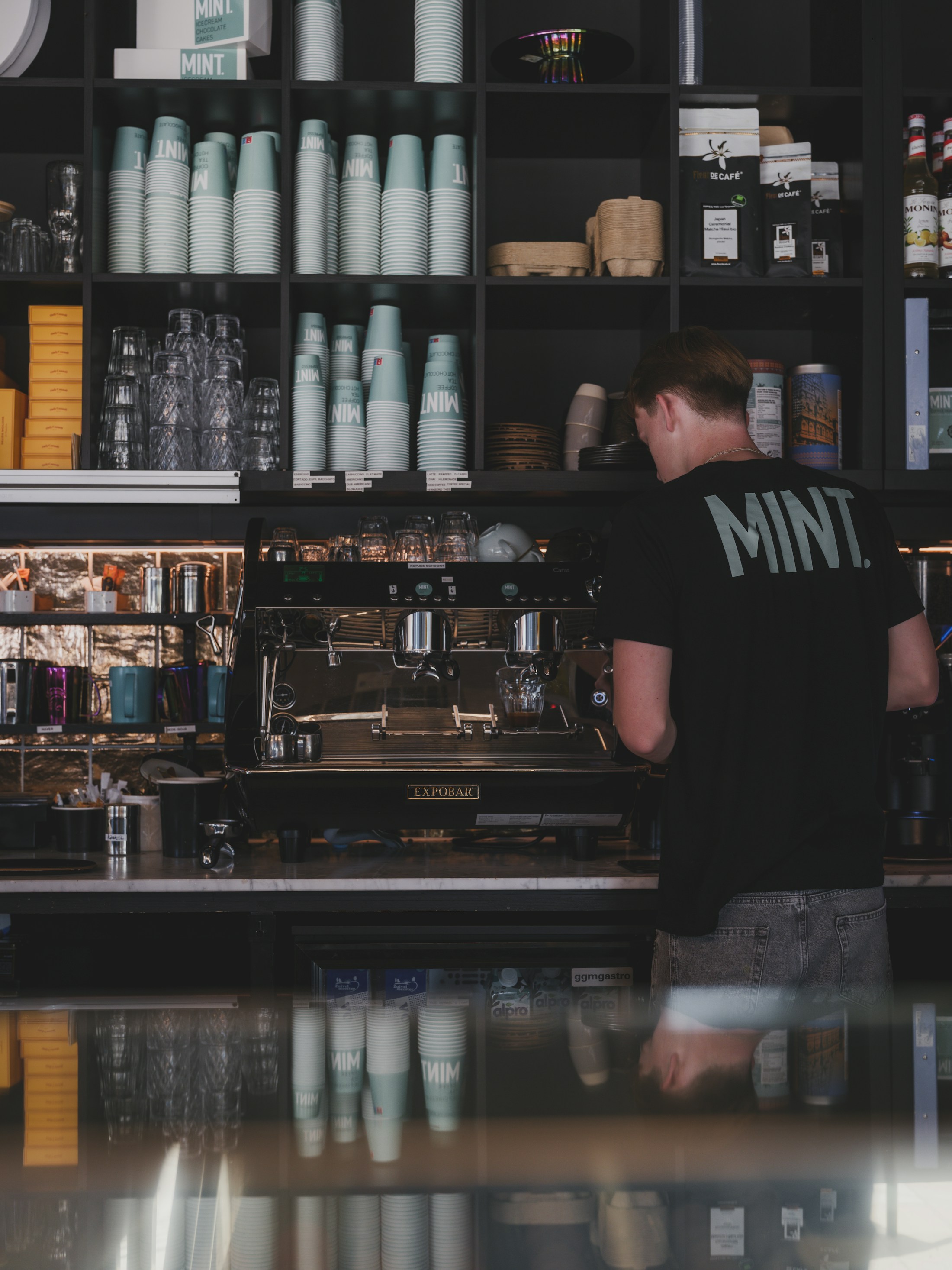 Commercial coffee equipment prepared for wholesale supply