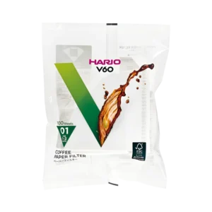 Hario V60 Size 01 Paper Filters, 100 pcs