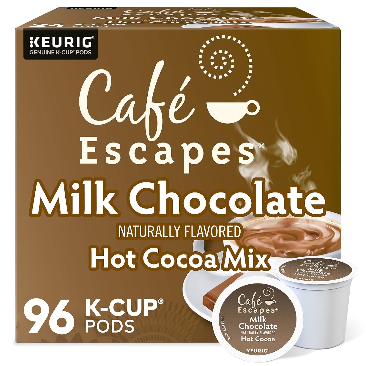 Wholesale Cafe Escapes Milk Chocolate Hot Cocoa 96-Ct