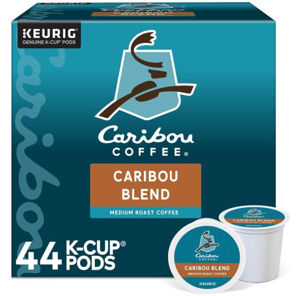 Caribou Coffee Caribou Blend K-Cup Pod, Medium Roast Coffee, 44 Count