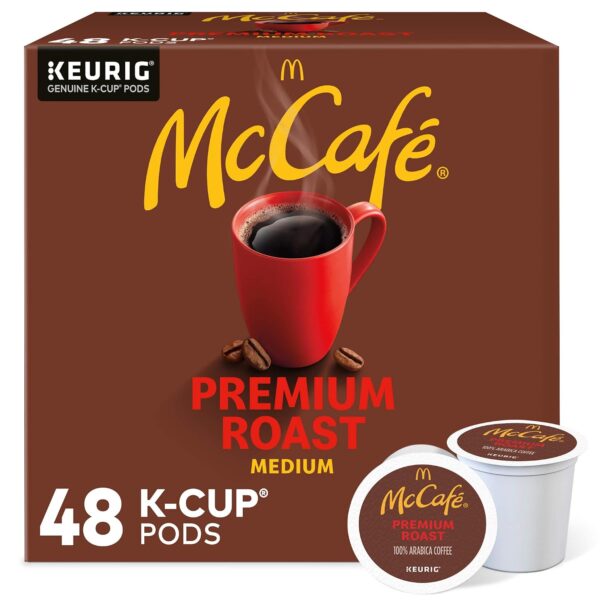 McCafé Premium Roast K-Cup Pods, Medium Roast Coffee Pods, 48 Count