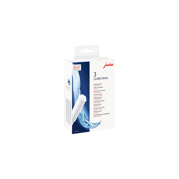 JURA Original Claris White Water Filter Pack of 3 (68739)