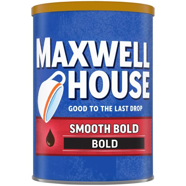 Maxwell House Smooth Bold Dark Roast Ground Coffee 11.5 oz Canister