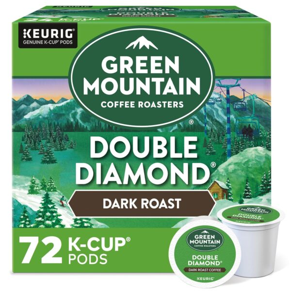 Green Mountain Coffee Roasters Double Diamond Dark Roast Coffee Pods, 72 Count