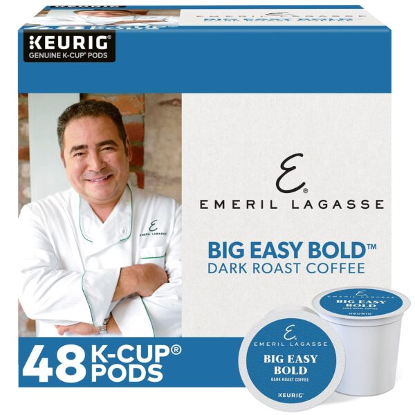 Emeril Big Easy Bold K-Cup Pods, Dark Roast Coffee Pods, 48 Count