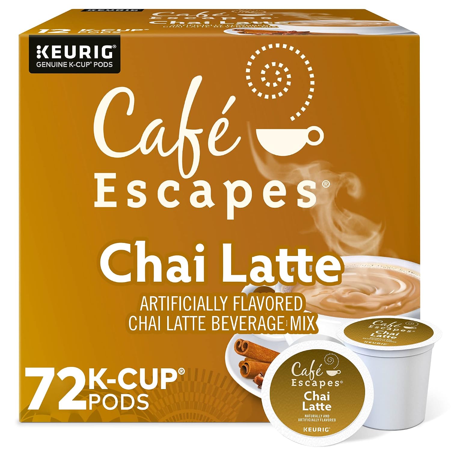 Wholesale Cafe Escapes Chai Latte K-Cups 72-Ct