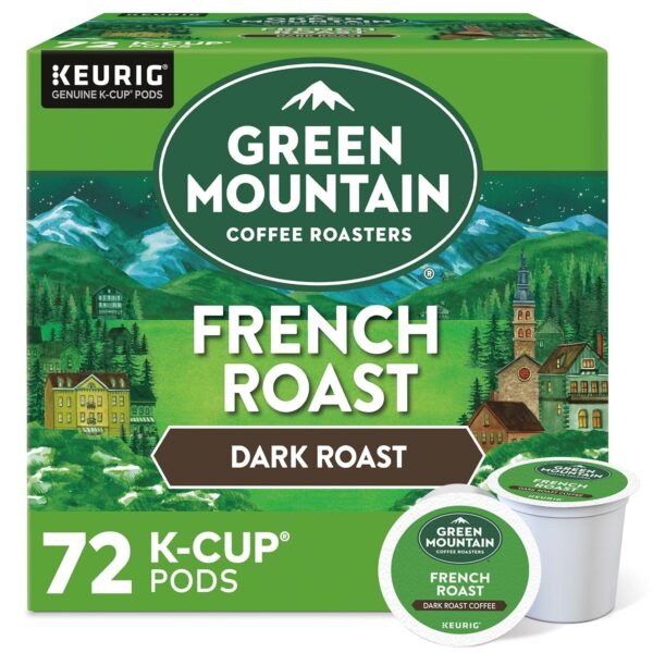 Green Mountain Coffee Roasters French Roast Dark Roast Coffee, 72 Count