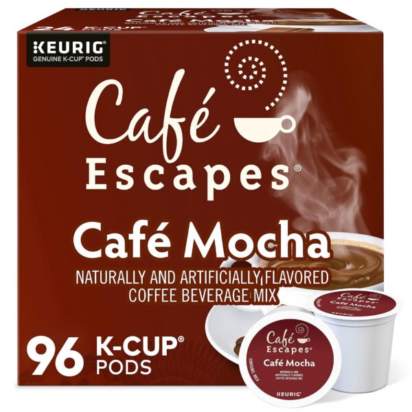 Cafe Escapes Cafe Mocha K-Cup Pods, 96 Count