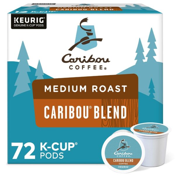Caribou Coffee Caribou Blend K-Cup Pod, Medium Roast Coffee, 72 Count