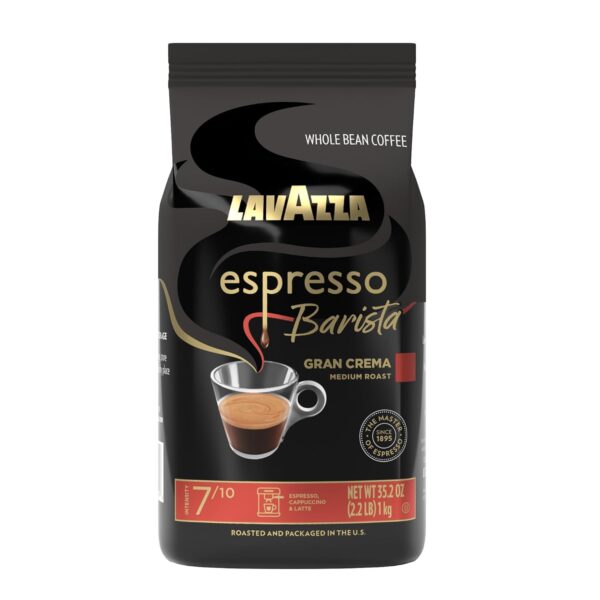 Lavazza Espresso Barista Gran Crema Whole Bean Coffee Blend 2.2 LB