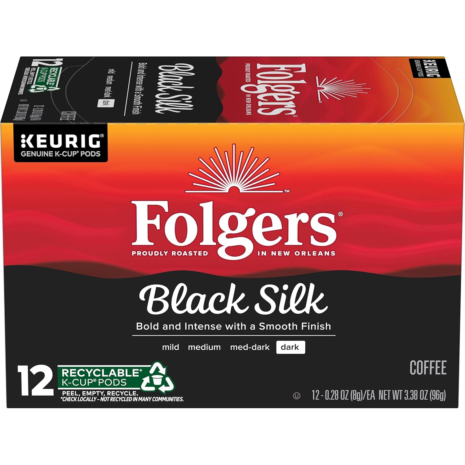 Wholesale Folgers Black Silk 12CT