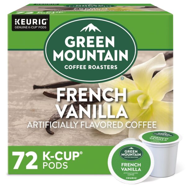 Green Mountain Coffee Roasters French Vanilla Light Roast Coffee, 72 Count
