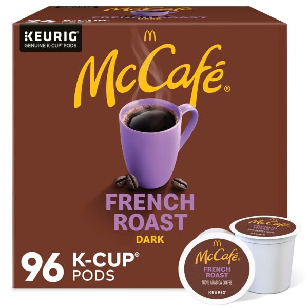 McCafe French Roast Dark Roast Coffee, K-Cup Pods, 96 Count