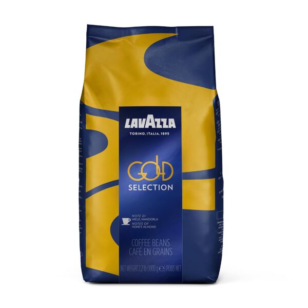 Lavazza Gold Selection Whole Bean Coffee Blend, Medium Espresso Roast, 2.2LB Bag