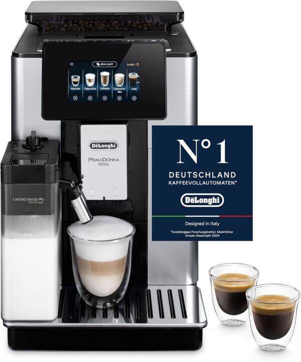De'Longhi PrimaDonna Soul Silver-Black ECAM612.55.SB