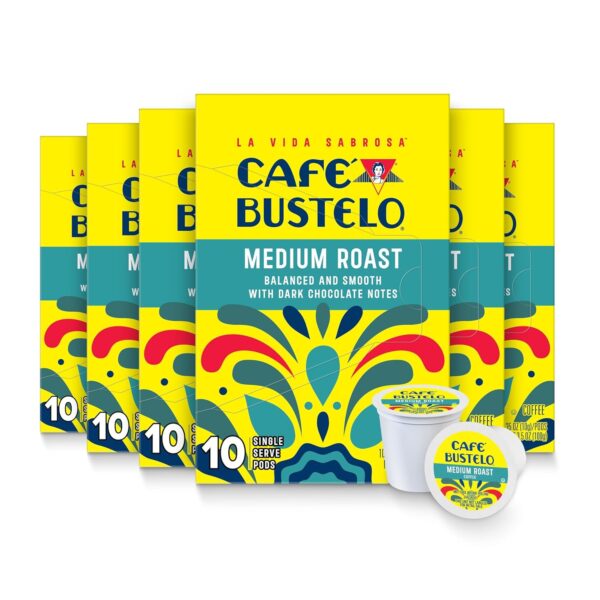 Café Bustelo Medium Roast Coffee Pods, Bulk 60 Count
