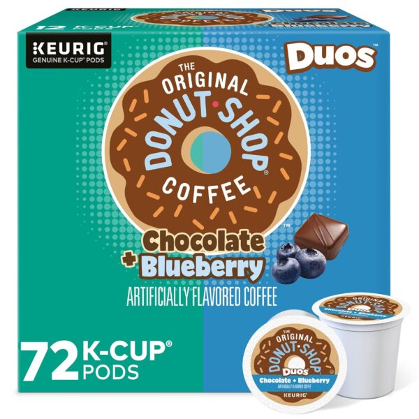 The Original Donut Shop Duos Chocolate Blueberry Coffee 72 Count